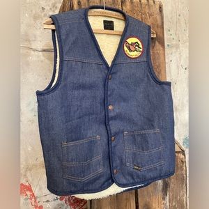 Vintage 70’s Sears Roebucks Sherpa vest